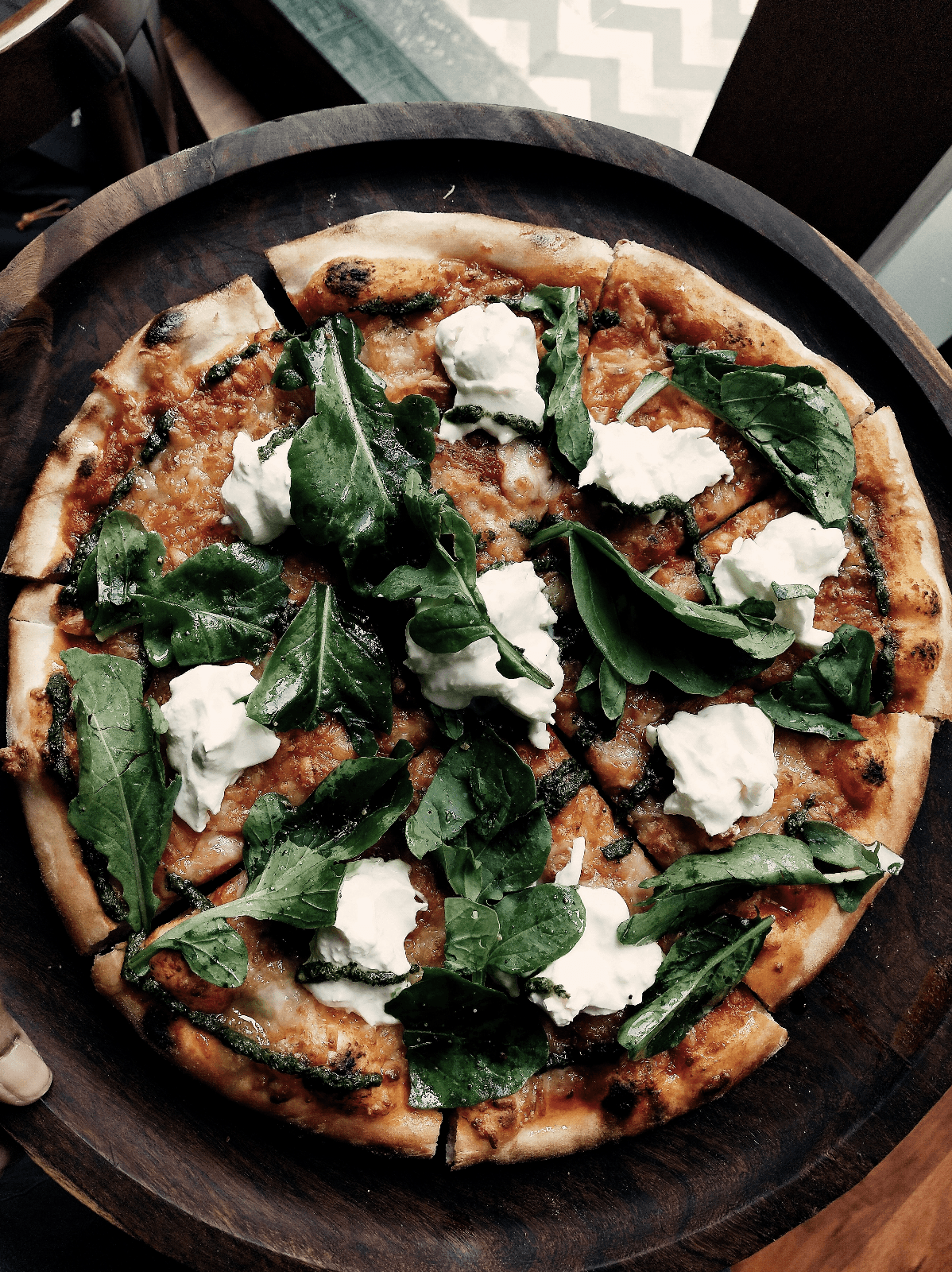 Fresh pizza at Iggs